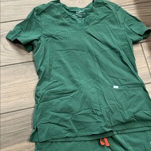 Lago Forest Green Scrub Set